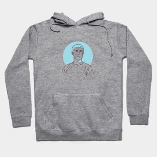 Mark Zuckerberg Line Art Hoodie